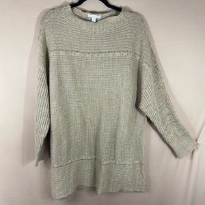 Westport 1962 Long Sleeve Cozy Sweater in Tan 100% Acrylic Size 2X